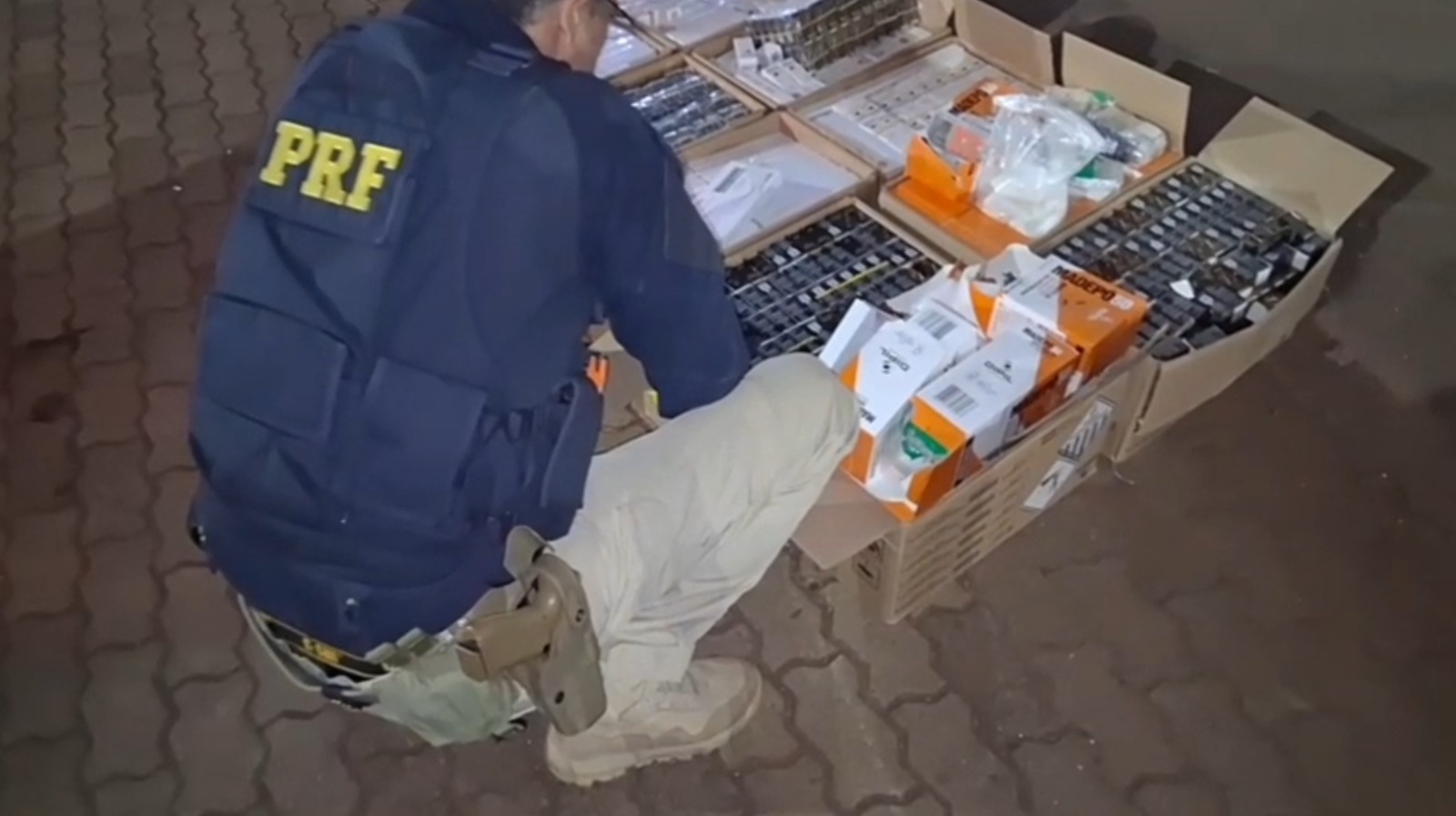 prf-apreende-anabolizantes-e-medicamentos-escondidos-em-caixas-de-inseticida-na-br-277