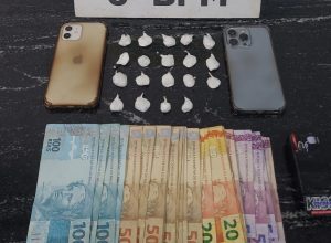 suspeito-de-trafico-“delivery”-e-preso-com-drogas,-dinheiro-e-carro-no-bairro-esmeralda